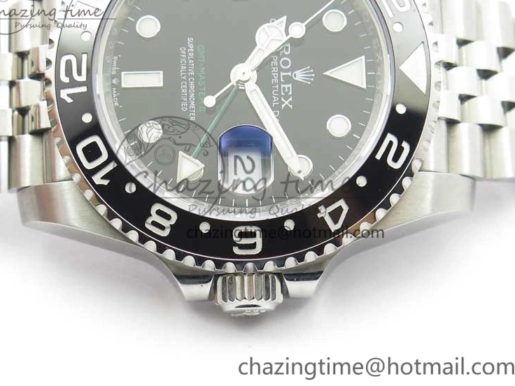 Ceramic D1F 116710 LN 904L SA3186 Jubilee Edition Best 1:1 On II Bracelet GMT-Master Black 0326